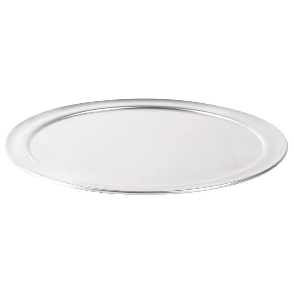 Vogue Pizza Tray Wide Rim Aluminum - 305mm 12" - Image 2