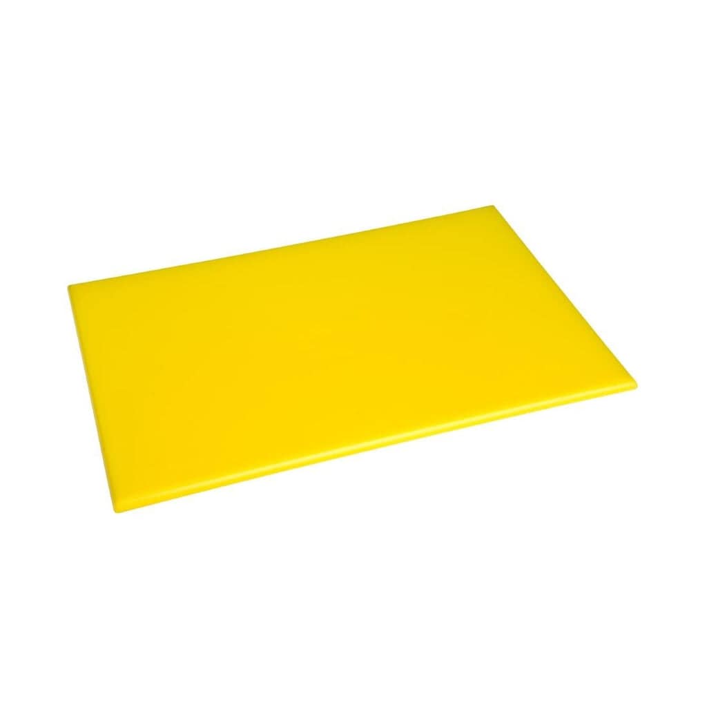 Hygiplas Antibacterial High Density Chopping Board Yellow - 455x305x12mm - Image 3