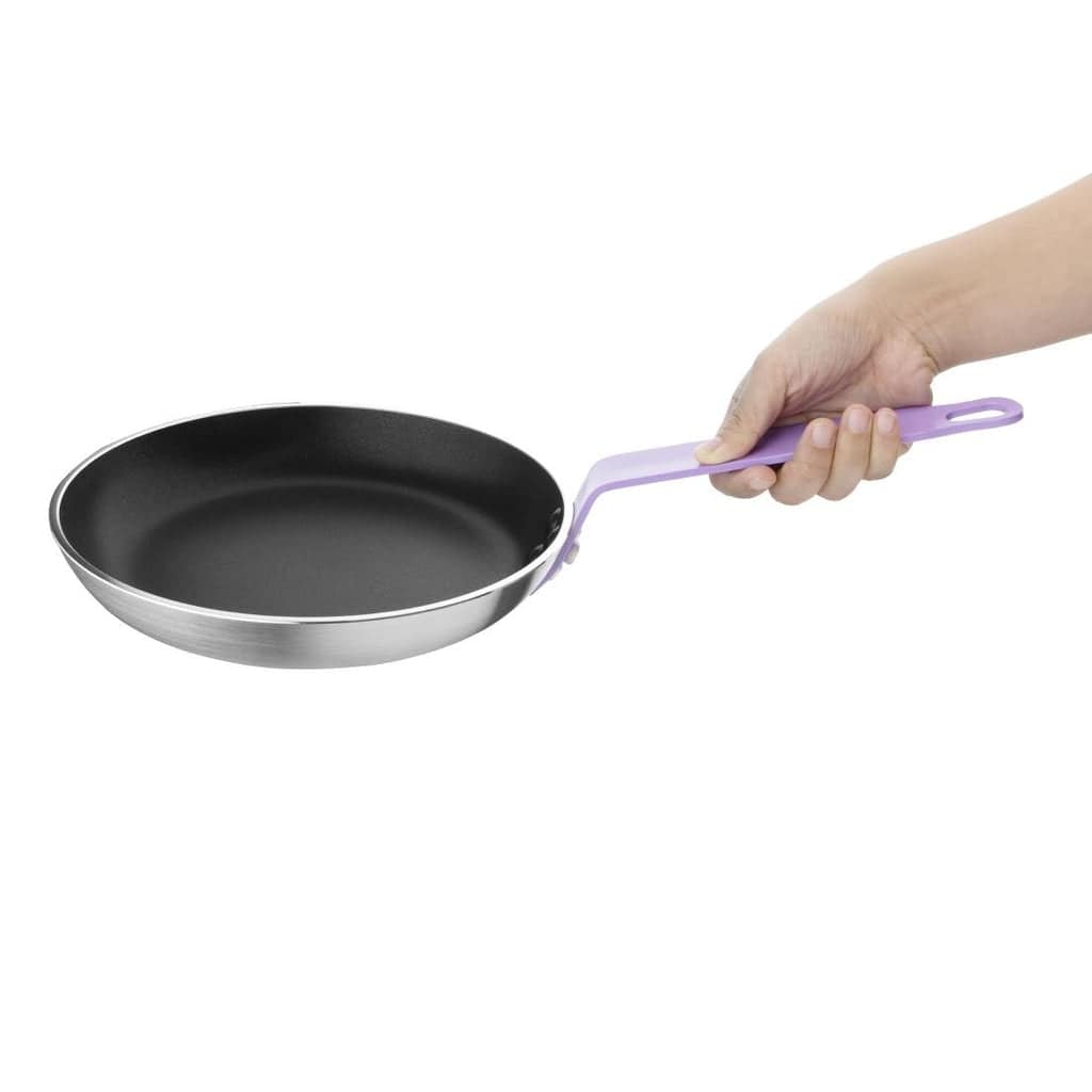 Hygiplas HT968 Teflon Platinum Plus Frying Pan 240mm – Purple Handle - Image 2