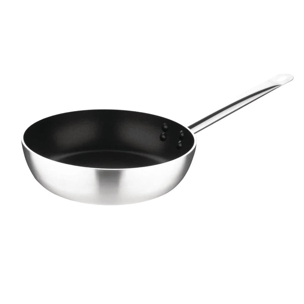Vogue FB695 aluminium non-stick sauté pan 280mm, Teflon Platinum Plus, induction compatible – Australia