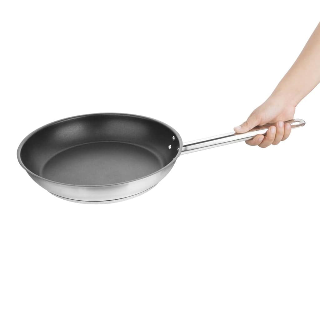 Vogue Stainless Steel Non-Stick Teflon Platinum Plus Frying Pan – 280mm | Induction Compatible - Image 2
