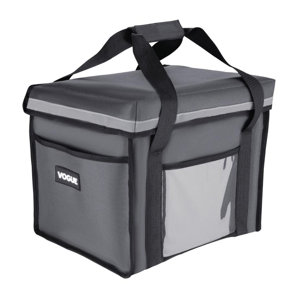 Vogue FR225 Insulated Folding Delivery Bag – Grey 380mm | KW - Image 3