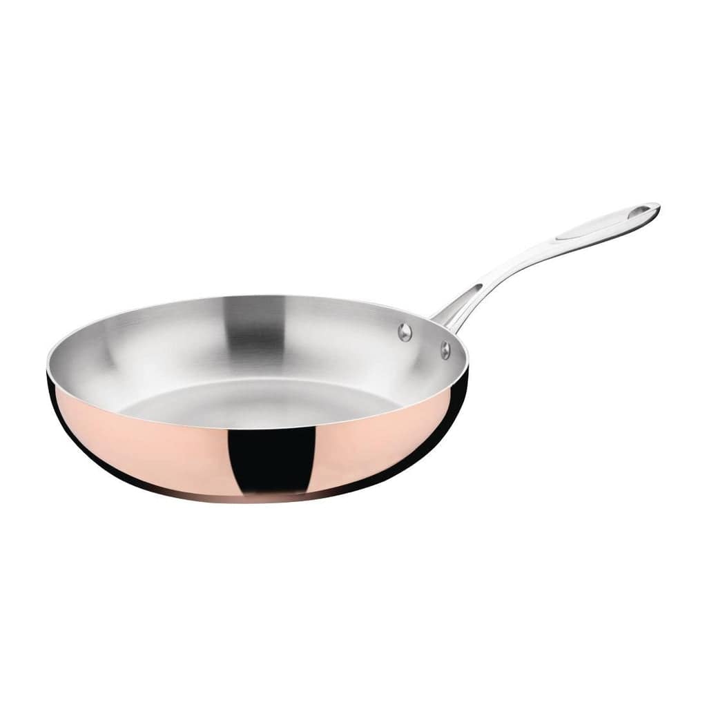 Vogue Induction Tri-Wall Copper Fry Pan - 280mm 11" - Image 3
