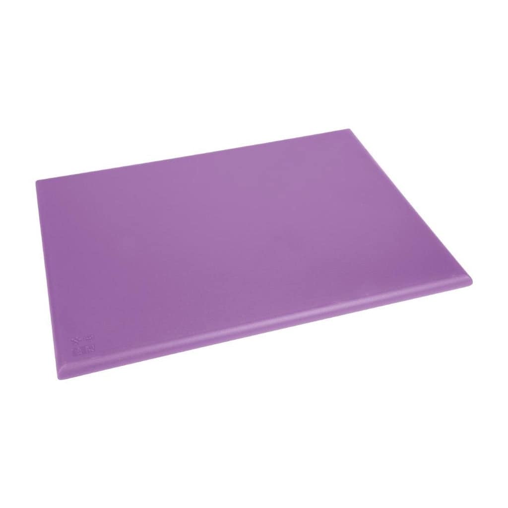 Hygiplas Extra Thick High Density Chopping Board Purple - 600x450x25mm - Image 3
