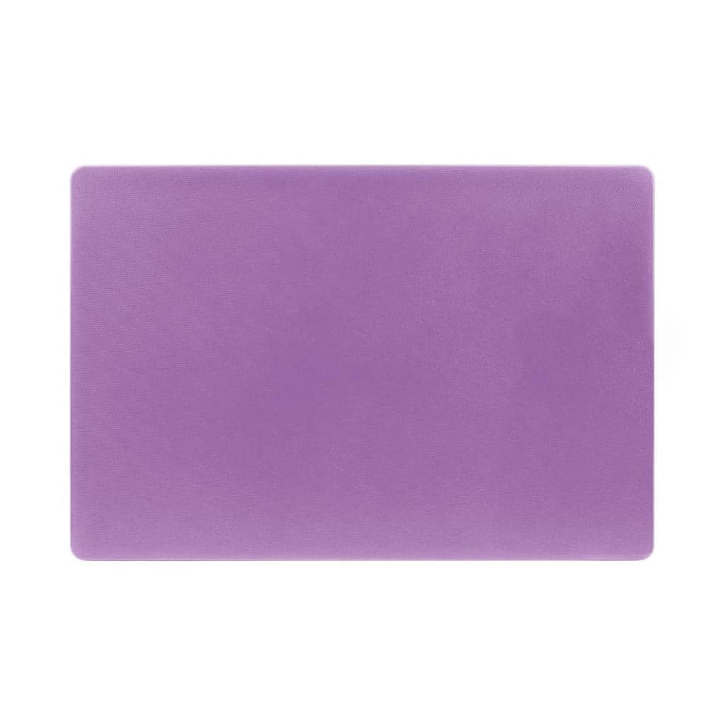 Hygiplas Extra Thick Low Density Chopping Board Purple - 300x450x20mm - Image 2