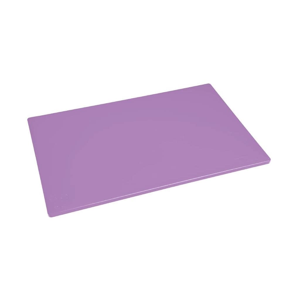 Hygiplas Antibacterial Low Density Chopping Board Purple - 450x300x10mm - Image 3