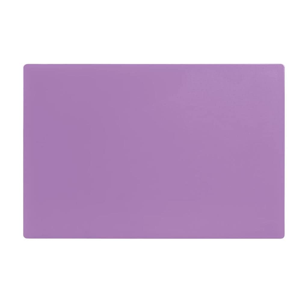 Hygiplas Antibacterial Low Density Chopping Board Purple - 450x300x10mm - Image 2