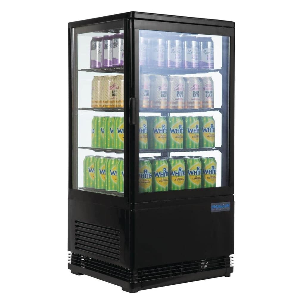 Polar CX577-A C-Series Countertop Display Fridge – 68L Black - Image 2