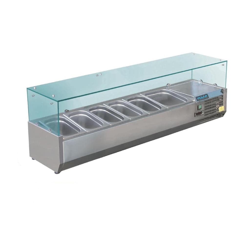 Polar G-Series Countertop Prep Fridge 5x GN 1/3 & 1x GN 1/2