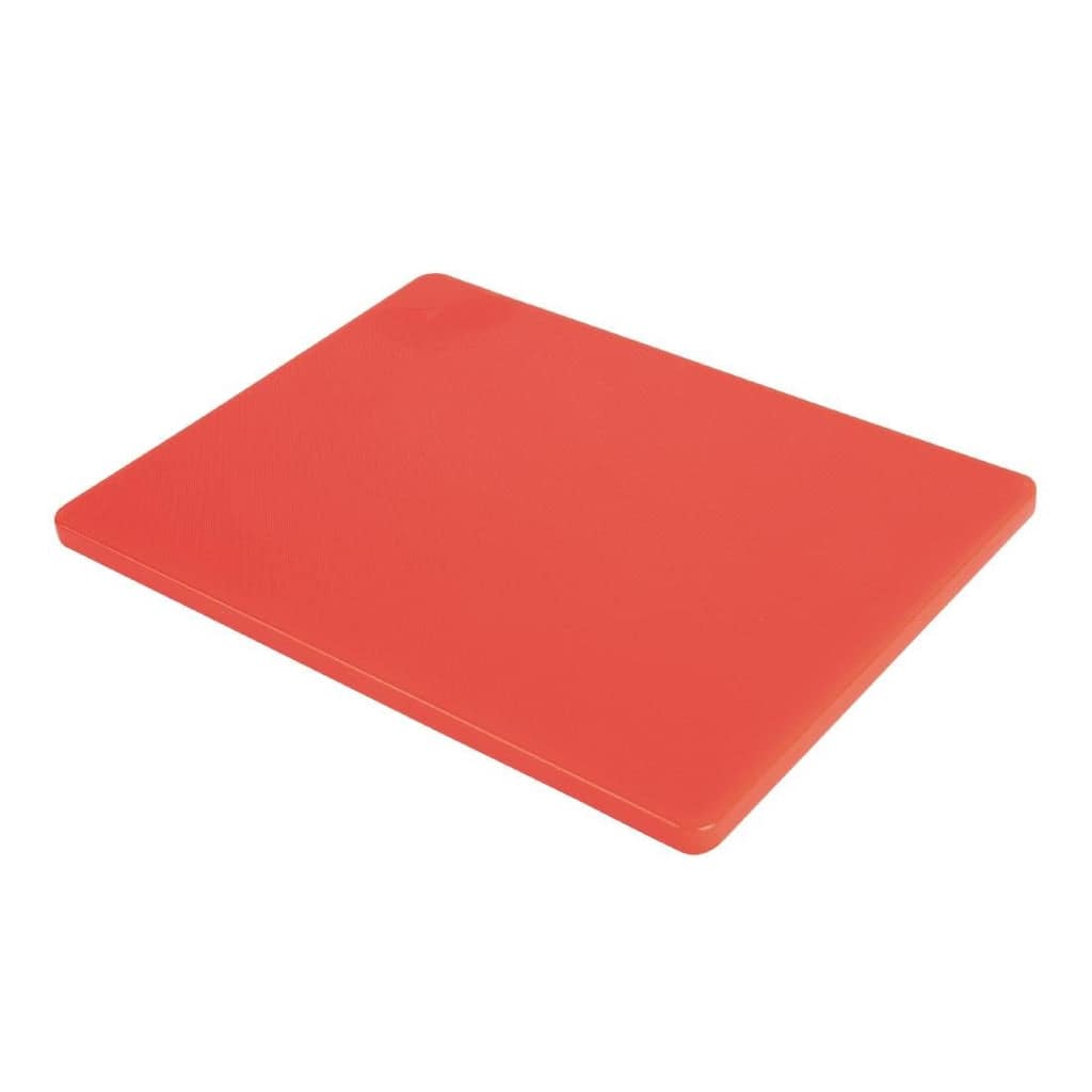Hygiplas GH794 chopping board red low-density polyethylene 305×229×12 mm, for raw meat, Australia