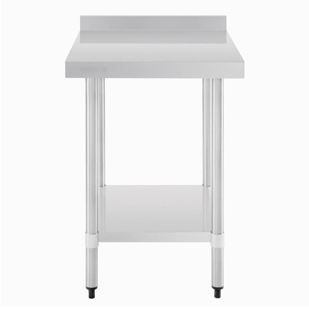 Vogue GJ505 Stainless Steel Prep Table with Splashback – 600mm - Image 2