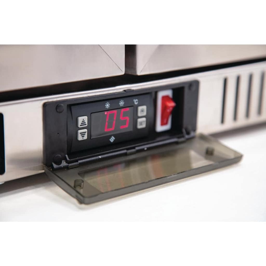 Polar G-Series Back Bar Cooler with Hinged Doors Stainless Steel - 208Ltr - Image 2