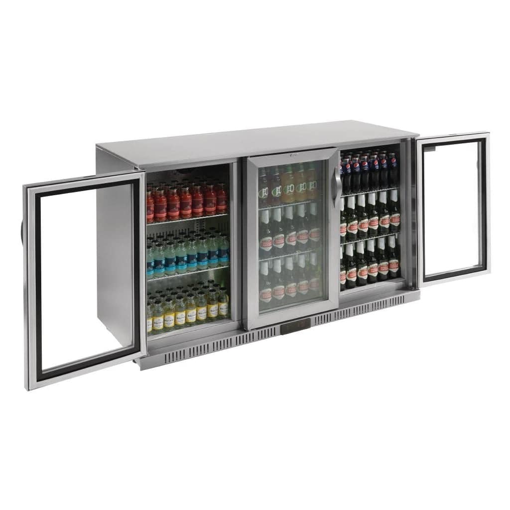 Polar G-Series Back Bar Cooler with Hinged Doors Stainless Steel 330Ltr - Image 4