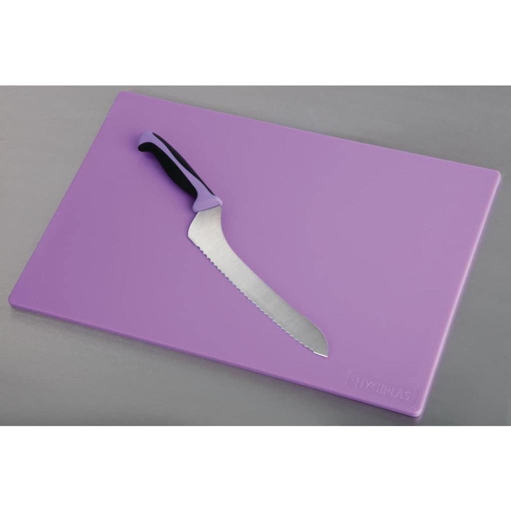 Hygiplas Low Density Chopping Board Purple - 450x300x10mm - Image 2