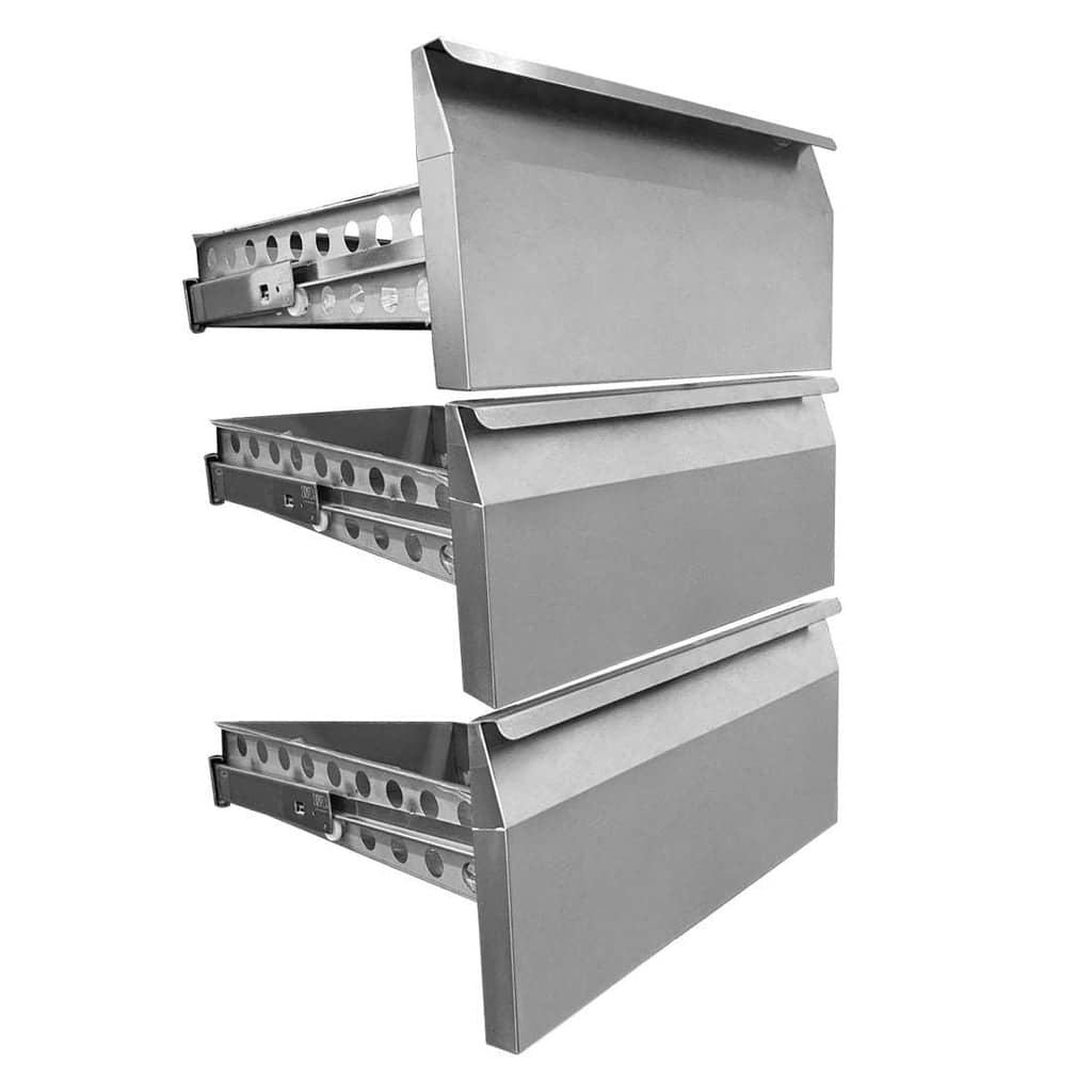 Optional Set 3 Drawers for Solid Door Units - GN-3DRAWER - Image 2