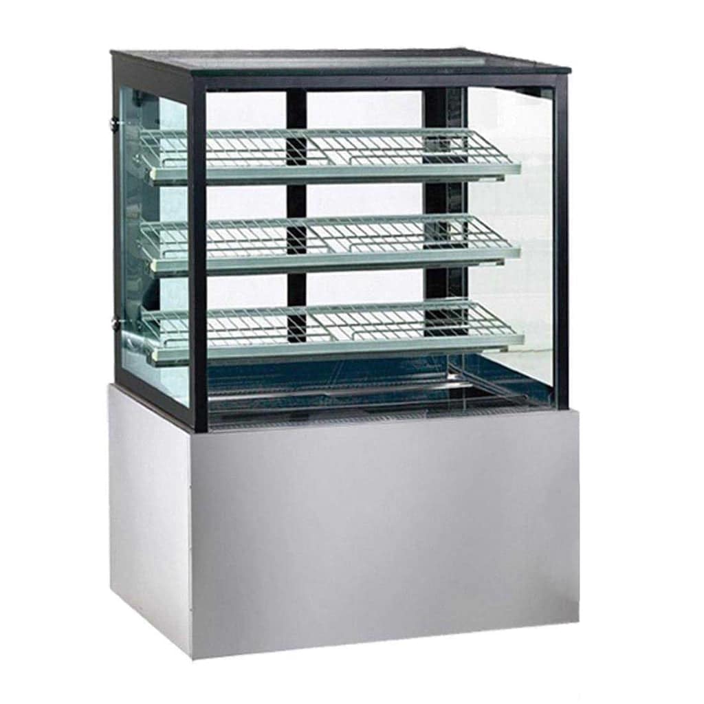 Bonvue H-SL830V Heated Food Display – 900mm, 420L, 4 Levels, Black Trim - Image 3