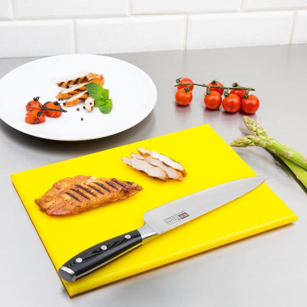 Hygiplas HC868 Yellow Chopping Board – High Density HDPE 229x305mm - Image 2