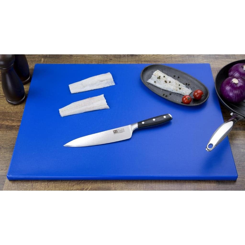 Hygiplas Extra Thick Low Density Chopping Board Blue - 600x450x20mm - Image 2