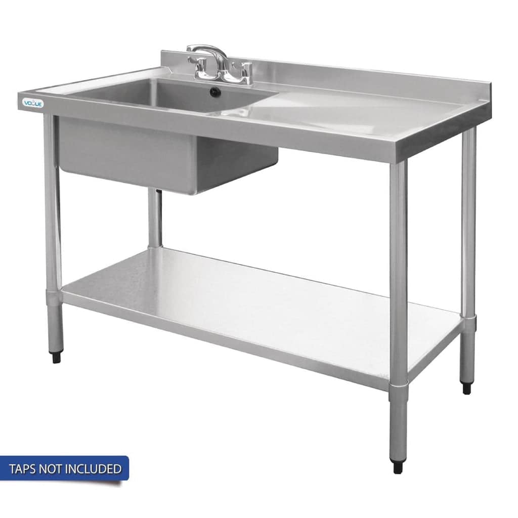 Vogue HC912 Single Bowl Sink – Right-Hand Drainer, 1000×700mm - Image 3