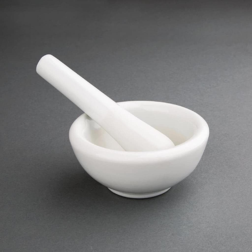 Vogue Porcelain Pestle & Mortar - 115mm 4 1/2" - Image 2