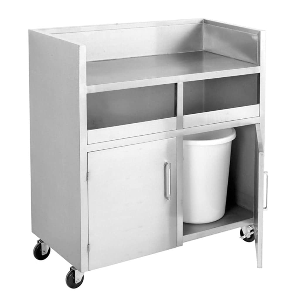 FED MBS118 Double Bin Mobile Station – Stainless Steel | KW - Image 3