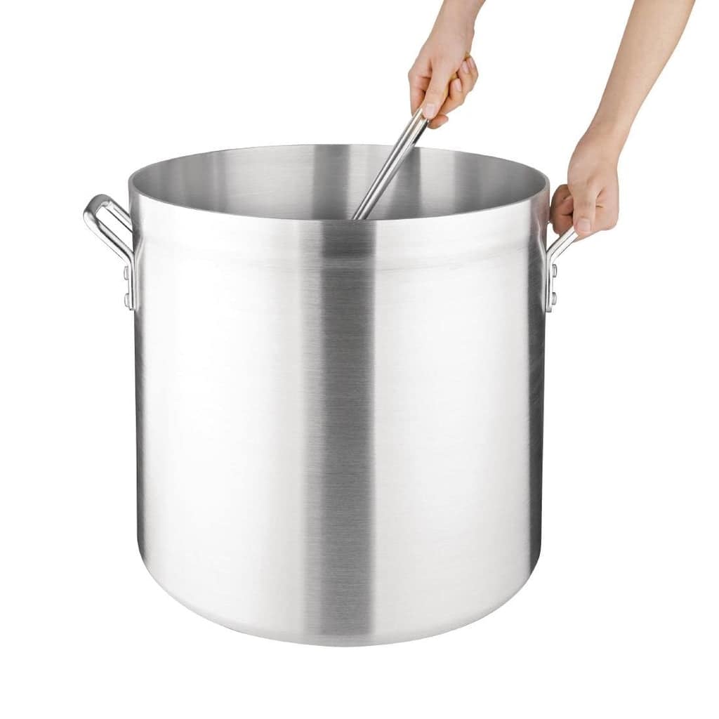 Vogue Stockpot Aluminium - 400mm 47 1/8Ltr - Image 2