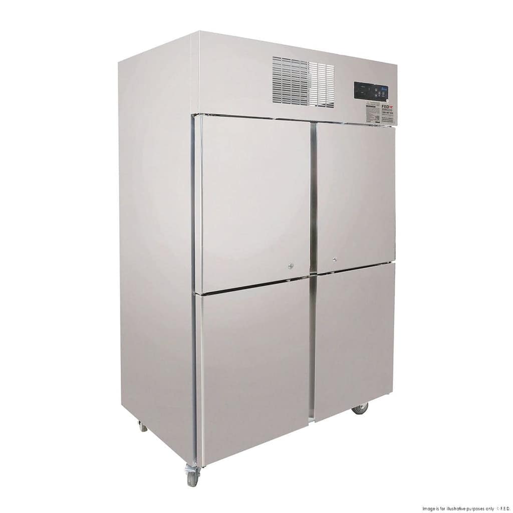 SUF1000 TROPICAL Thermaster 4 x Half door SS Freezer - Image 2