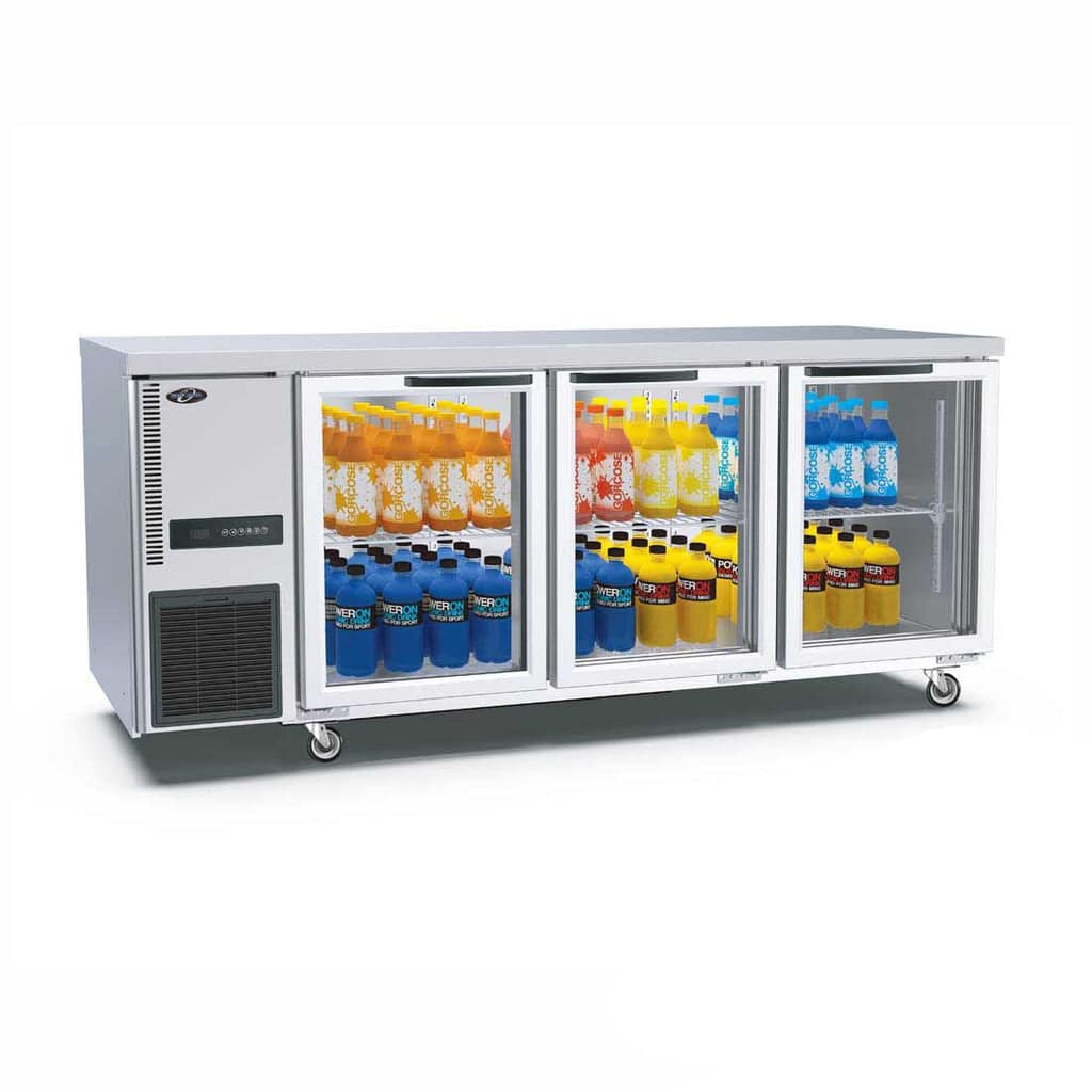 Thermaster TL1800TNG-3D Triple Glass Door Workbench Fridge - Image 2