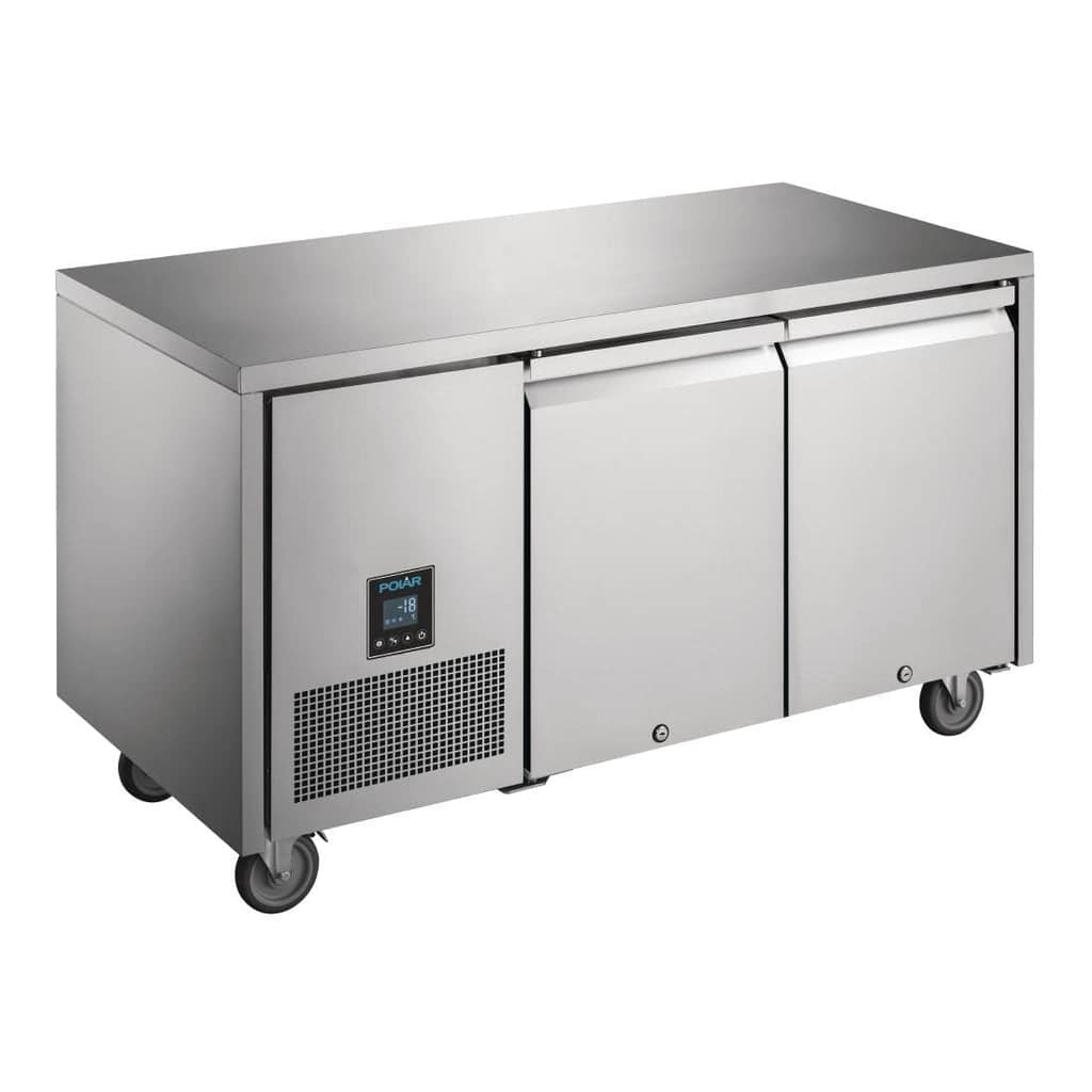 Polar U Series 2 Door Counter Freezer - 196Ltr