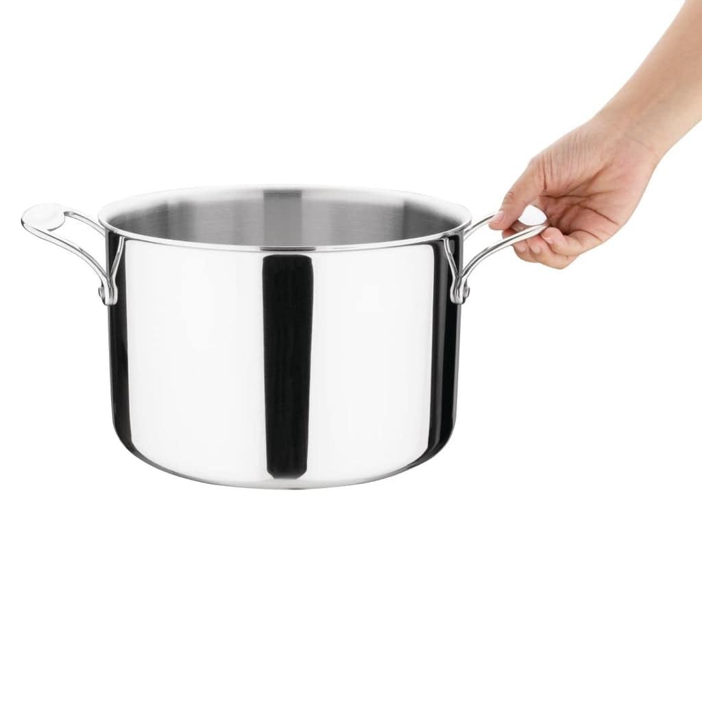 Vogue Y255 Tri-Wall Stew Pan 240mm – 7L Induction Compatible - Image 2