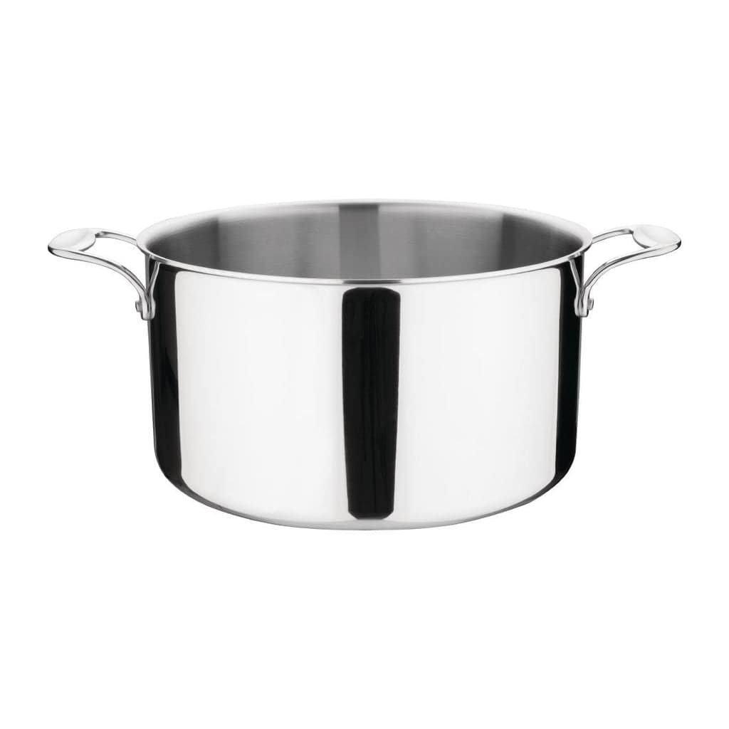 Vogue Y256 stainless steel and aluminium tri-wall stew pan 280mm 9.5L induction compatible – Australia