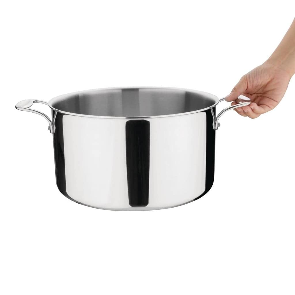 Vogue Y256 Tri-Wall Stew Pan 280mm – 9.5L Induction Compatible - Image 2