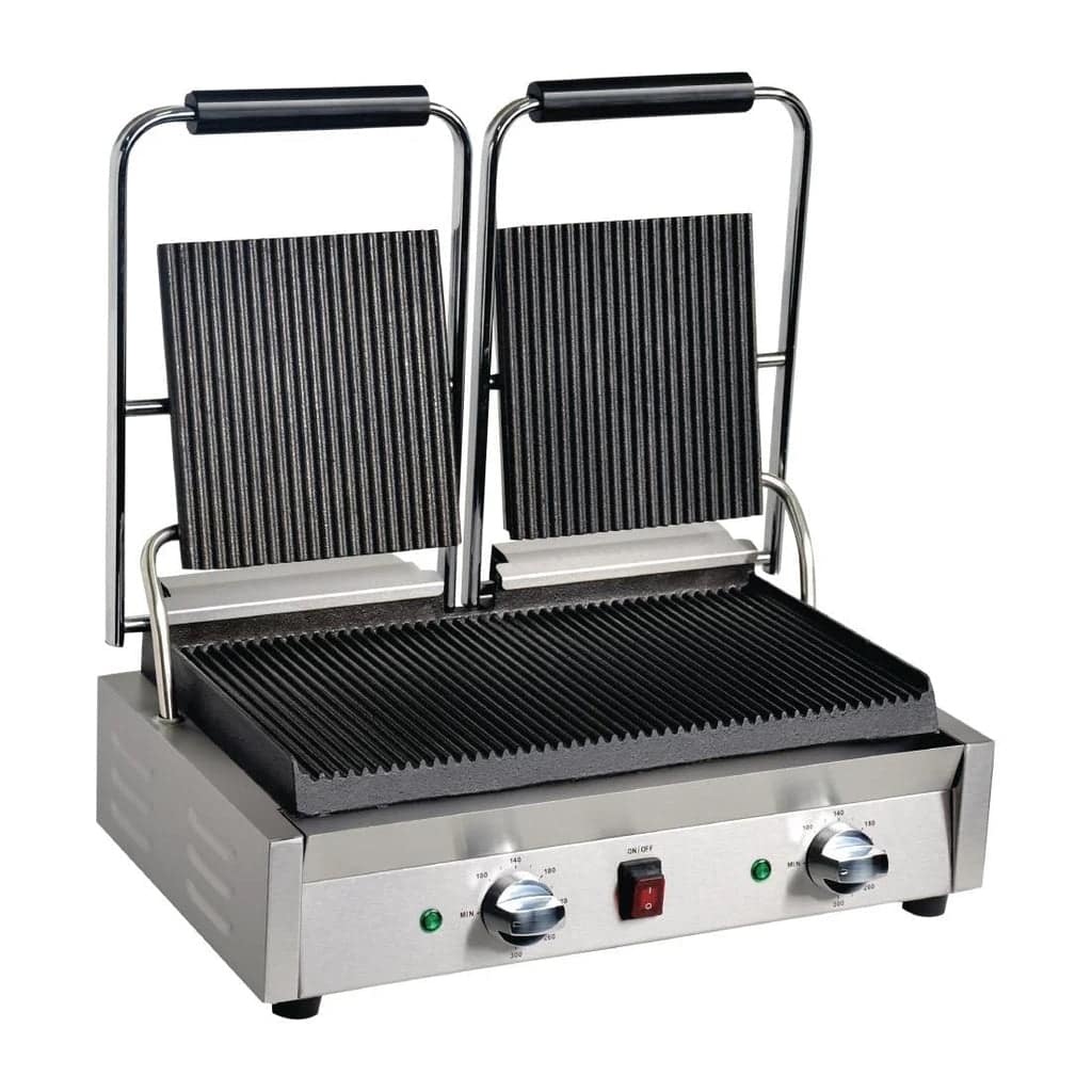 Apuro Bistro Double Ribbed Contact Grill (DY994-A) - Image 3