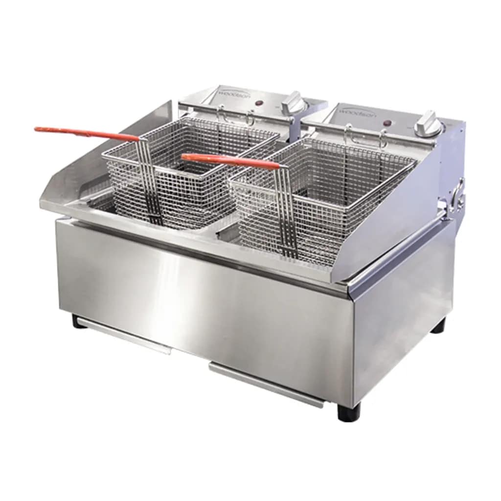 Woodson W.FRT50 Twin Pan Countertop Fryer – 2x5L Double Fryer Australia