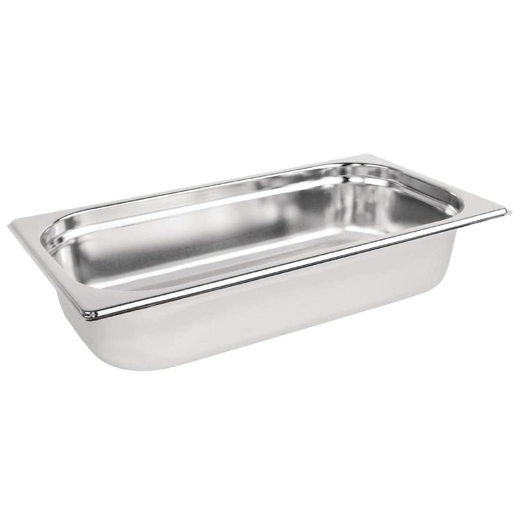 Vogue DN719 stainless steel gastronorm tray 1/3 size 65mm deep, 2.5L capacity – Australia