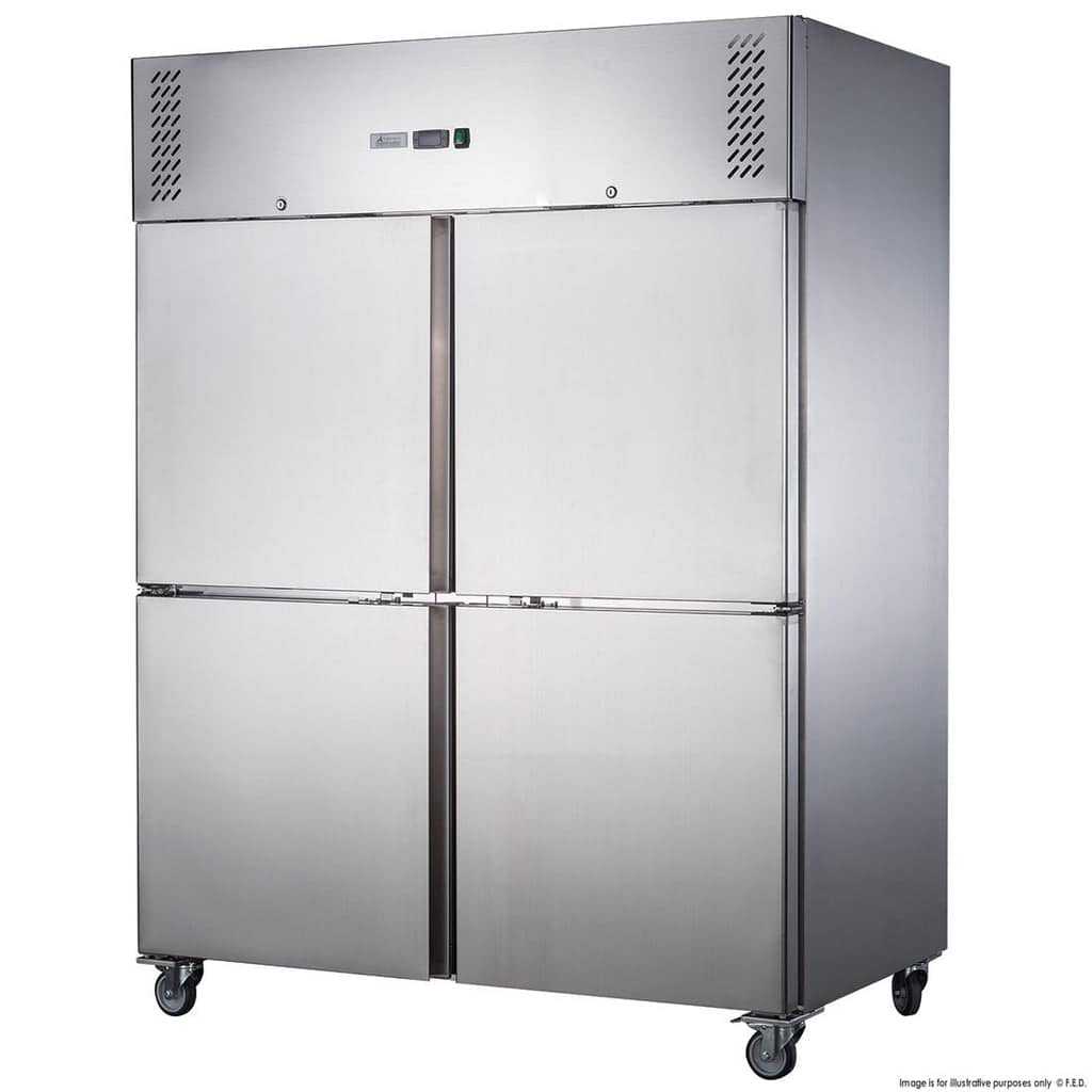 FED-X S/S Four Door Upright Freezer - XURF1200S2V - Image 2