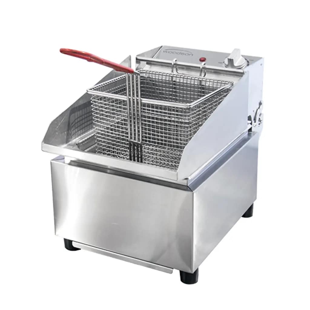 Woodson W.FRS50 5L Single Pan Benchtop Fryer with Stainless Steel Body