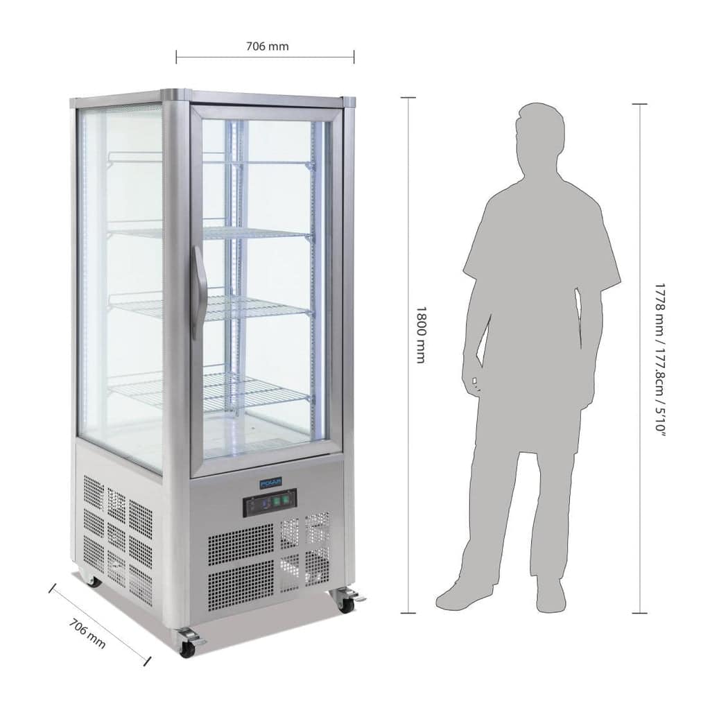 Polar G-Series Patisserie Display Fridge 400Ltr - Image 2