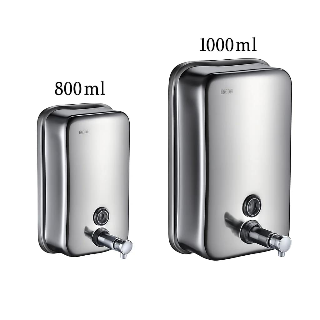 Kitchen Knock Wall Mounted Stainless Steel Soap Dispenser - 1000ml