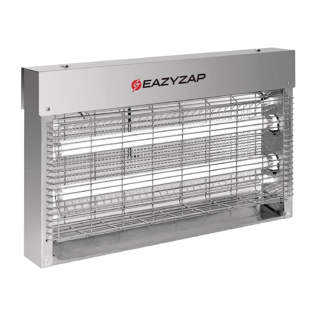 Eazyzap FP985-A brushed stainless steel bug zapper 20W LED 150m² coverage – Australia