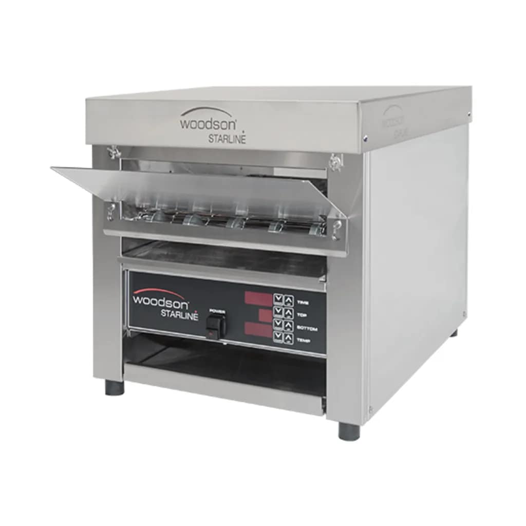 Woodson W.CVT.BUN.25 Bun Conveyor Toaster Oven with 356mm Belt – Ideal for High-Volume Restaurants & Cafés