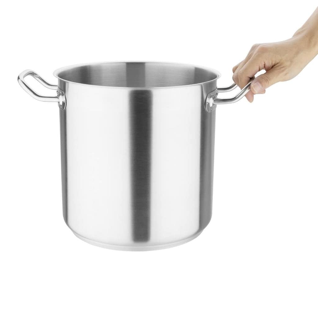 Vogue 10L Stainless Steel Stock pot | 240mm, Induction-Ready - Image 2