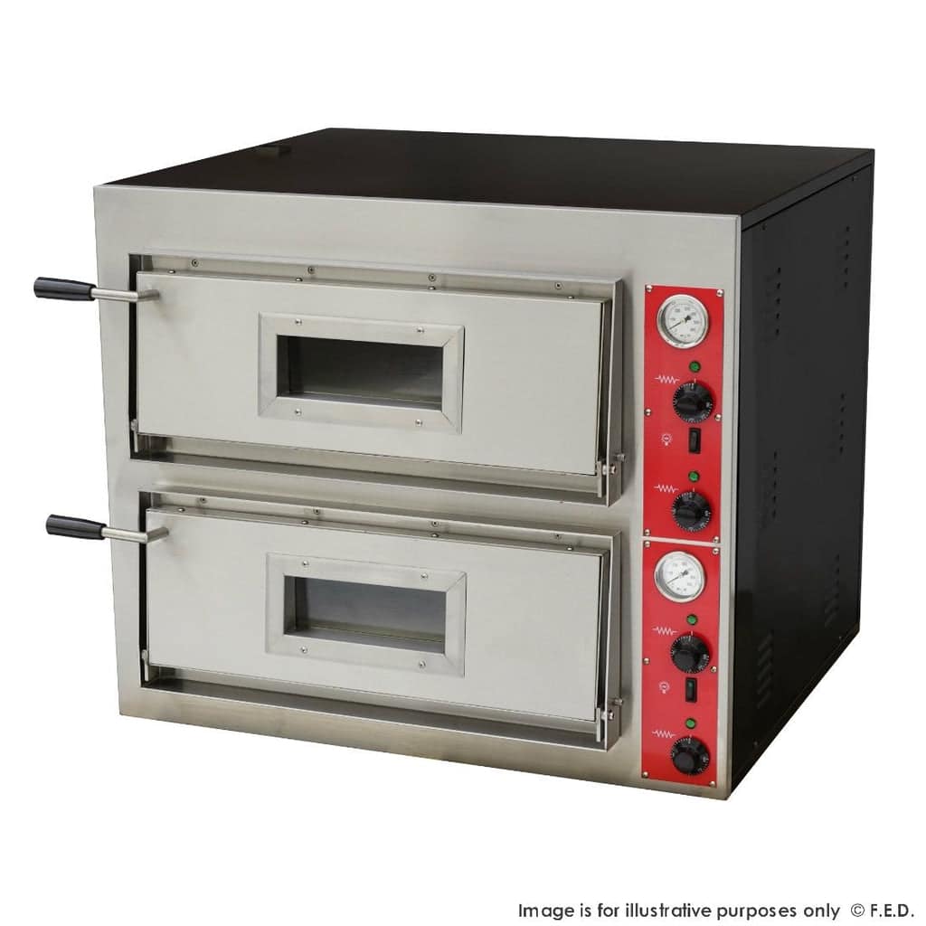 Bakermax EP-2E Double Deck Pizza Oven – 500°C, Stone Sole - Image 2