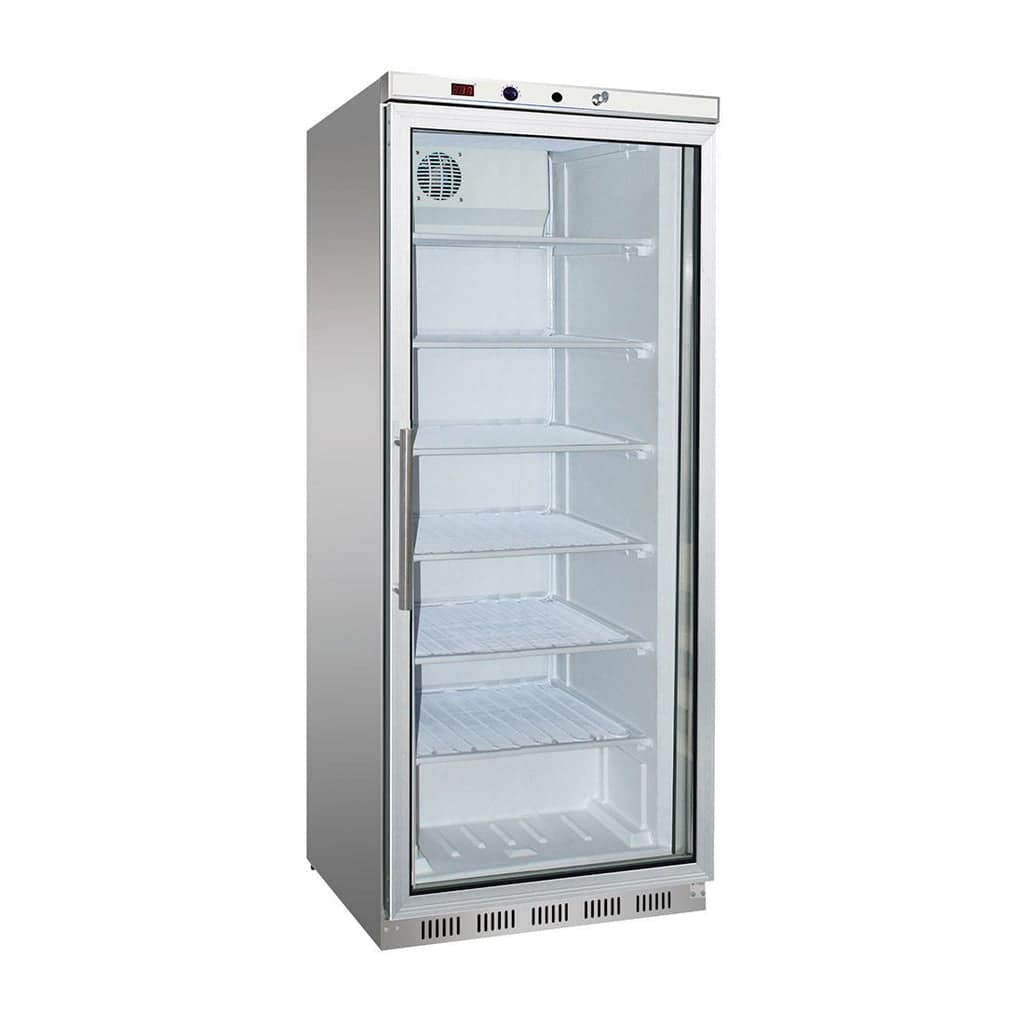 Thermaster HF600G S/S Display Freezer – 620L, Glass Door, -25°C to -10°C - Image 2