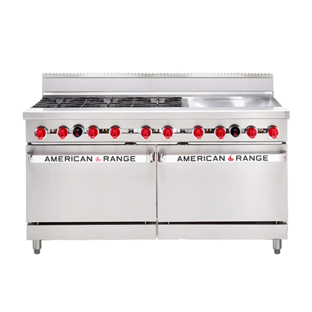 American Range AAR.6B.24G 60” Oven Range - 6-Burner Heavy-Duty Cooking