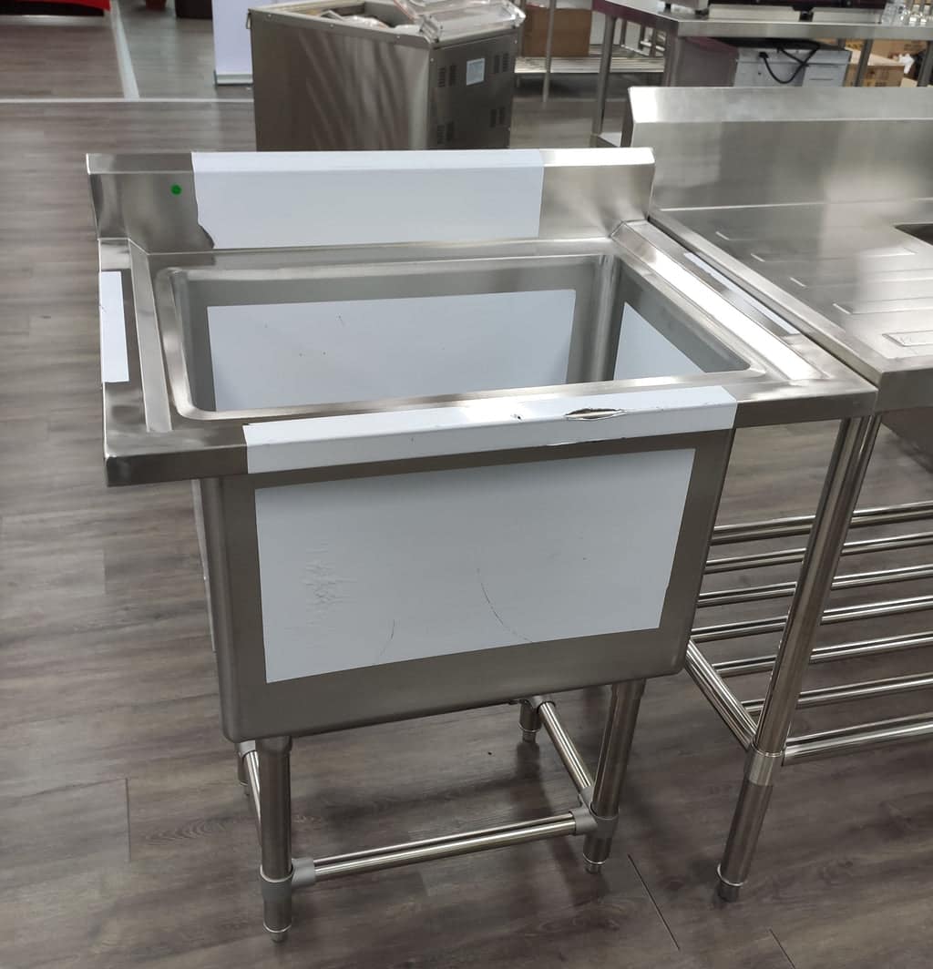 FED 770-6-SSB Single Deep Pot Sink – 770×600×900 mm Stainless Steel - Image 2