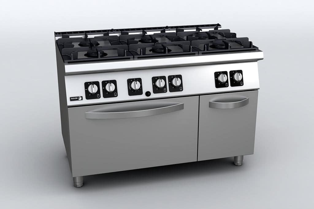 Fagor Kore 700 C-G761H 6 Burner Gas Range with Gas Oven – 1200mm - Image 3