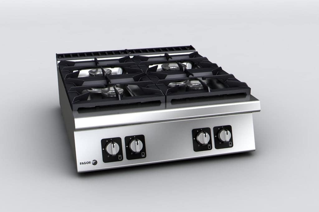 Fagor C-G940H Gas 4 Burner – 34.2kW, 930mm | KW Commercial Kitchen - Image 3