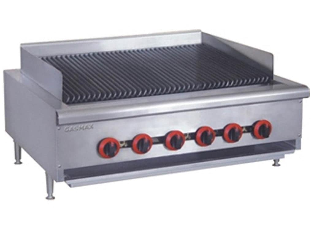 Gasmax QR-36E Char Grill Top – 6 Burner, Natural Gas, 132MJ/h | Commercial Grill - Image 2