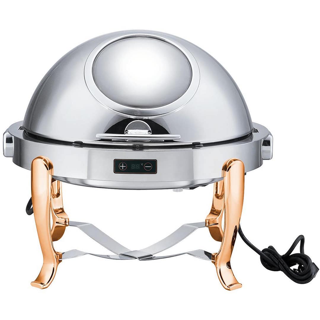 Ex-Showroom: Round Chafing Dish with Gilt Legs - KGTCS6803